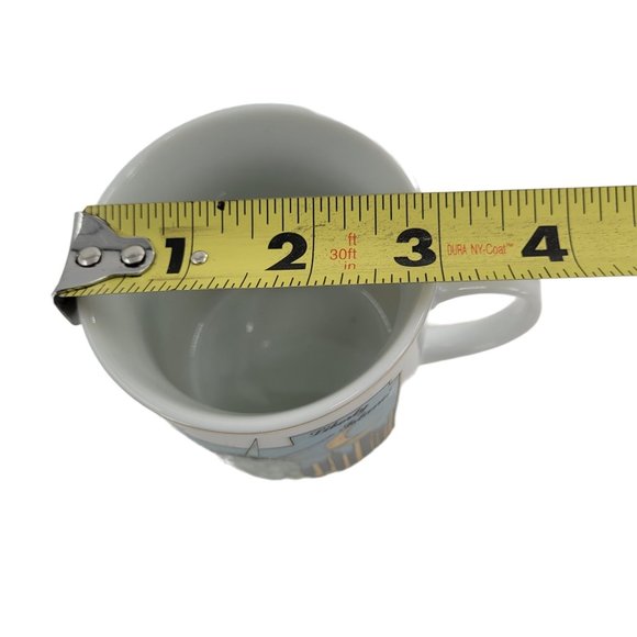 Statue of Liberty Island, New York City, NY, Metro 1987 Mug, Gold Trim, Nice - Picture 8 of 9